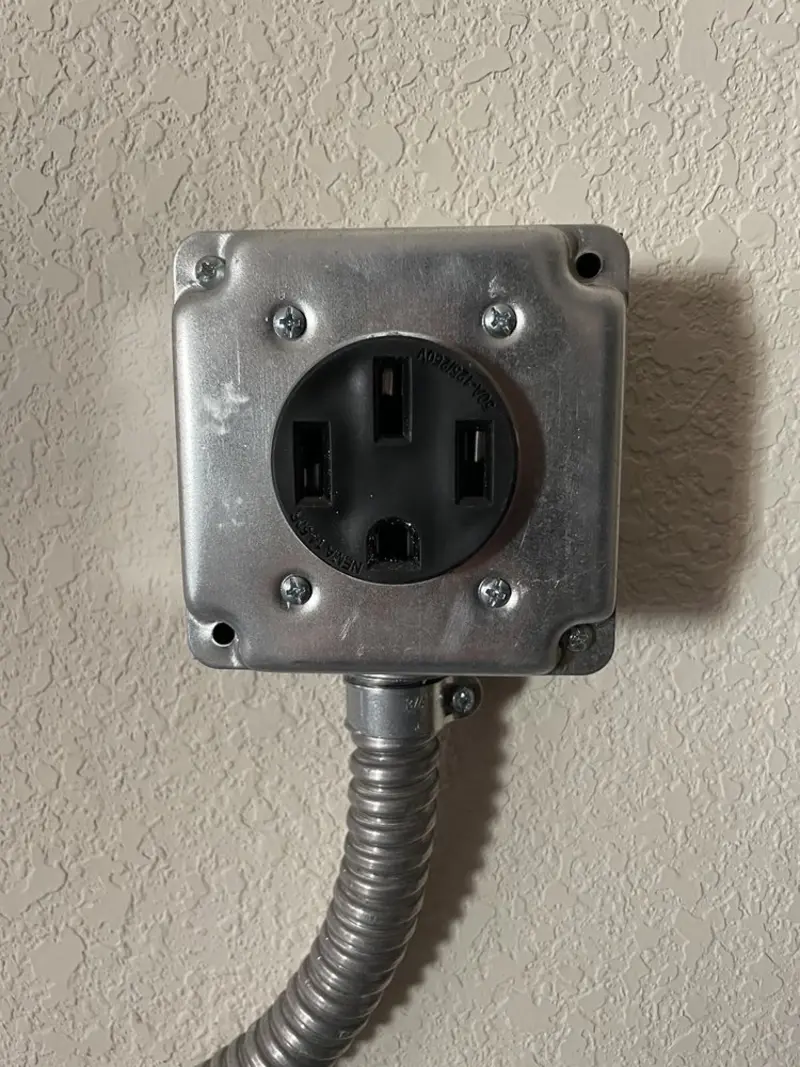 NEMA 14-50 outlet installed for Smart Home Electrical in Cotati